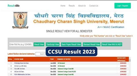 ccsu result 2023.